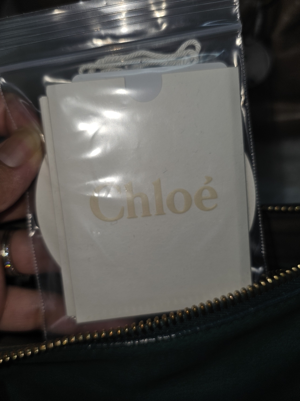 Chloe Marcie Green Leather Shoulder Bag - Picture 10 of 11